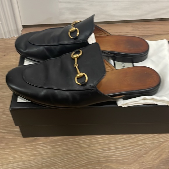 Princetown leather slipper Mules in black size 37.5 - Picture 4 of 8